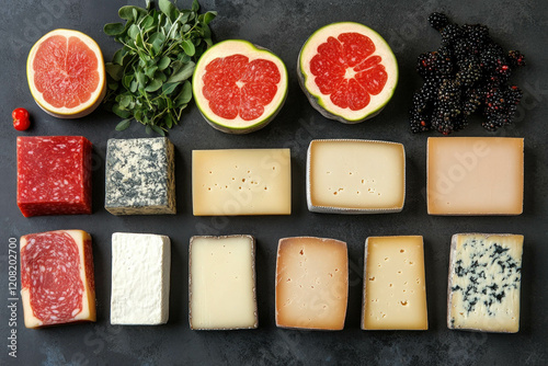 Cheese Isolated From Above