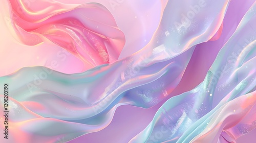 Dreamy aesthetic wallpaper featuring soft pastel gradients and delicate whimsical details
