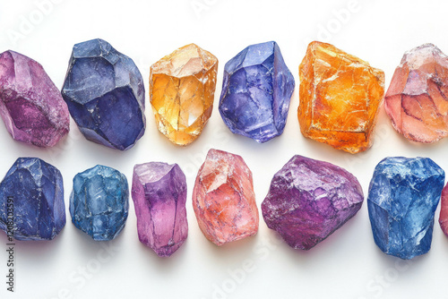 Diamonds On A White Background