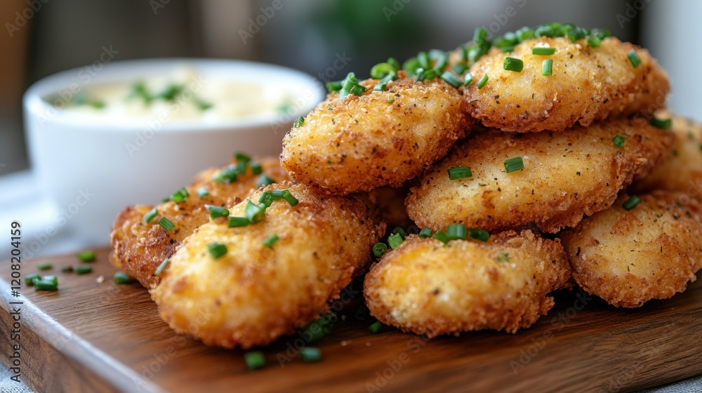Crispy Fried Cheese Bites with Creamy Dip Crispy Fried Cheese Bites with Creamy Dip