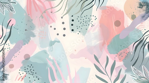 Whimsical and dreamy wallpaper with pastel gradients and enchanting design  .