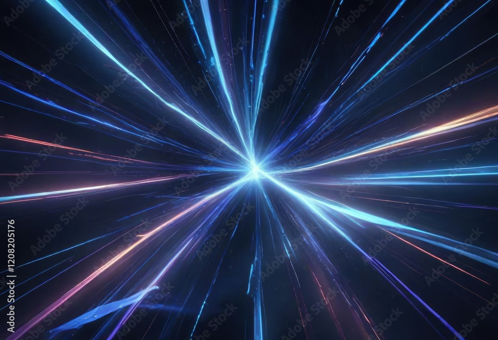 Blue beams intersect with each other in a mesmerizing abstract dance, energetic, abstract dance Blue beams intersect with each other in a mesmerizing abstract dance, energetic, abstract dance