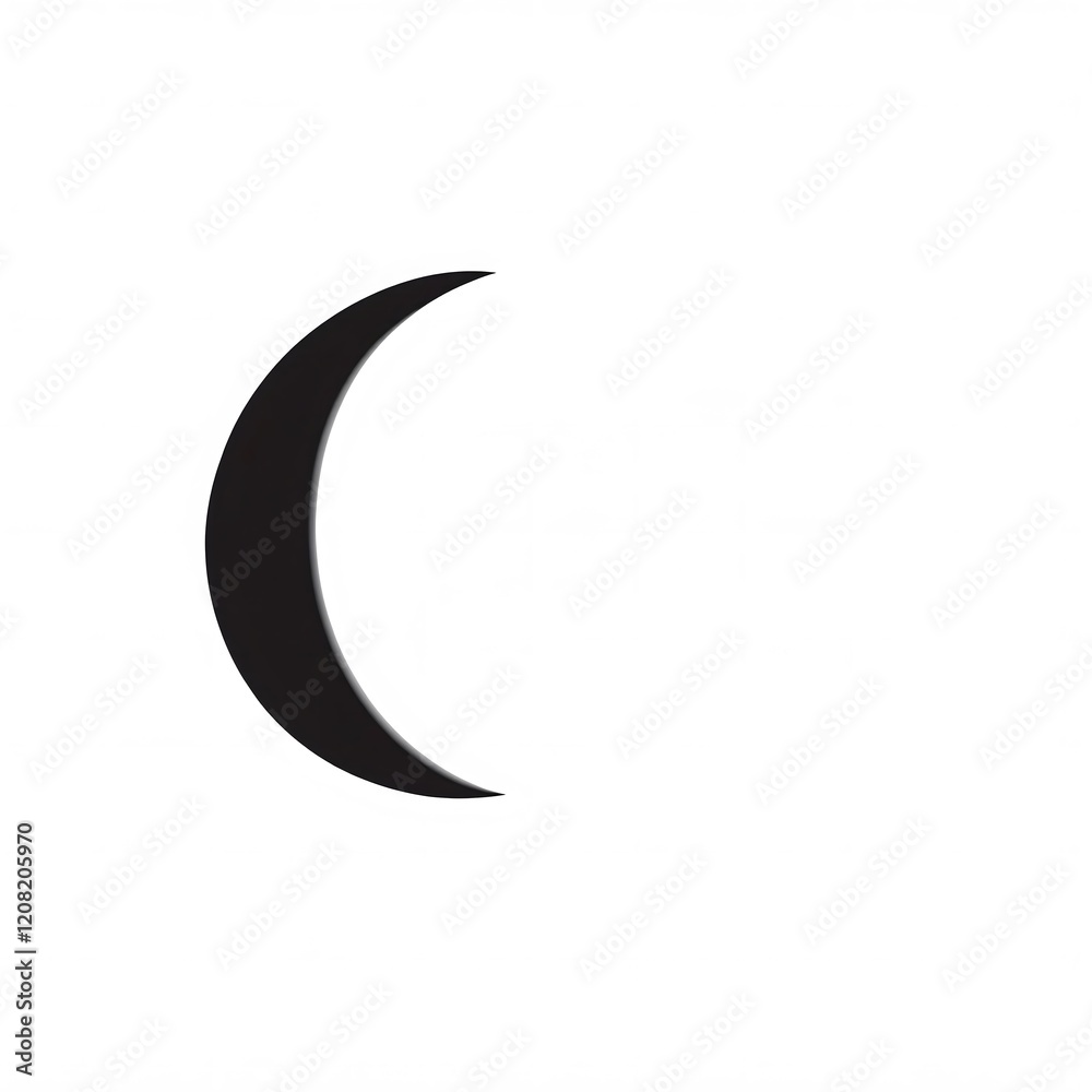 Minimalist Crescent for Ramadan Minimalist Crescent for Ramadan