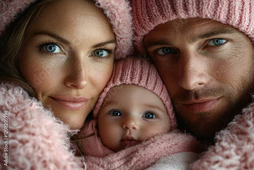 Pink Winter Family