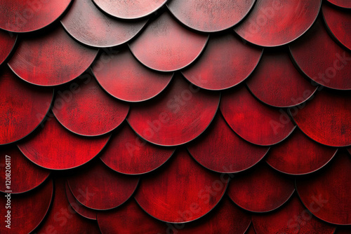Red Circle Pattern Background