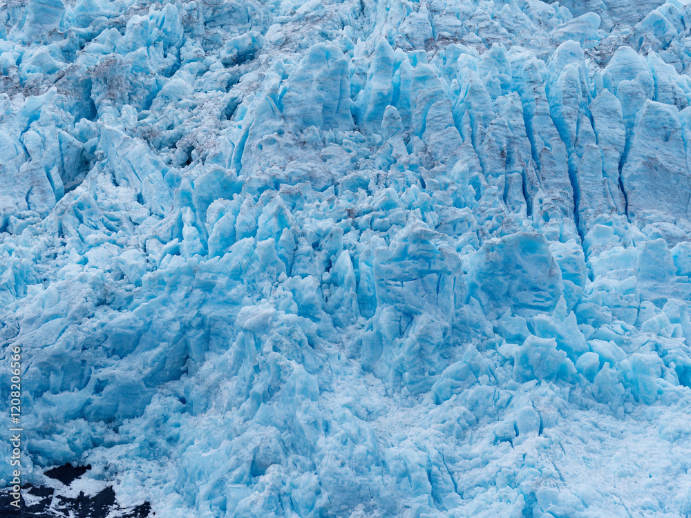 Close-up view of the stunning glacier in Alaska Kenai Fjords National Park, Alaska, USA Close-up view of the stunning glacier in Alaska Kenai Fjords National Park, Alaska, USA