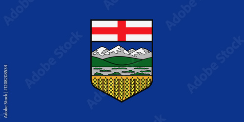 Alberta Canada flag background illustration