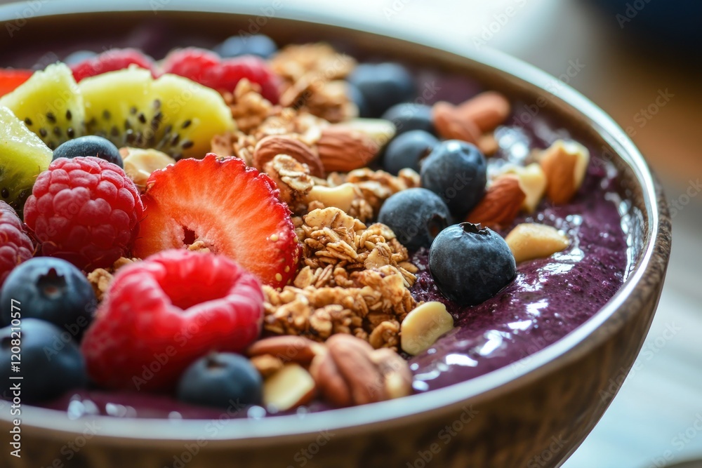 Delicious Acai Bowl with Toppings Delicious Acai Bowl with Toppings
