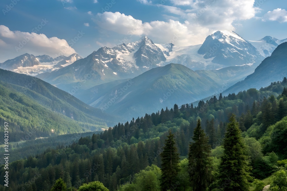 Fototapeta premium view from the top of the mountain