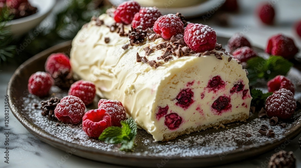 Raspberry White Chocolate Yule Log: A Festive Delight Raspberry White Chocolate Yule Log: A Festive Delight