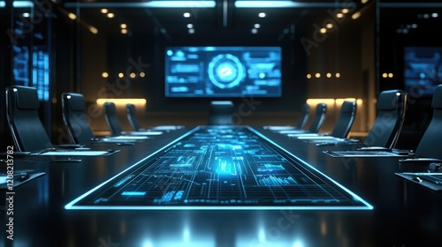 Scientific and science tools on a meeting table representing the role of scientific advisory boards in business strategy and innovation in industry at top level of management background