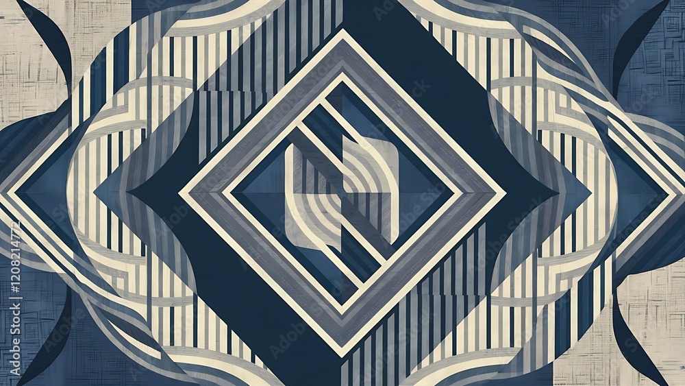 Fototapeta premium Geometry texture repeat creative modern pattern