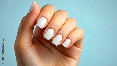 The Elegant White Nail Polish photo