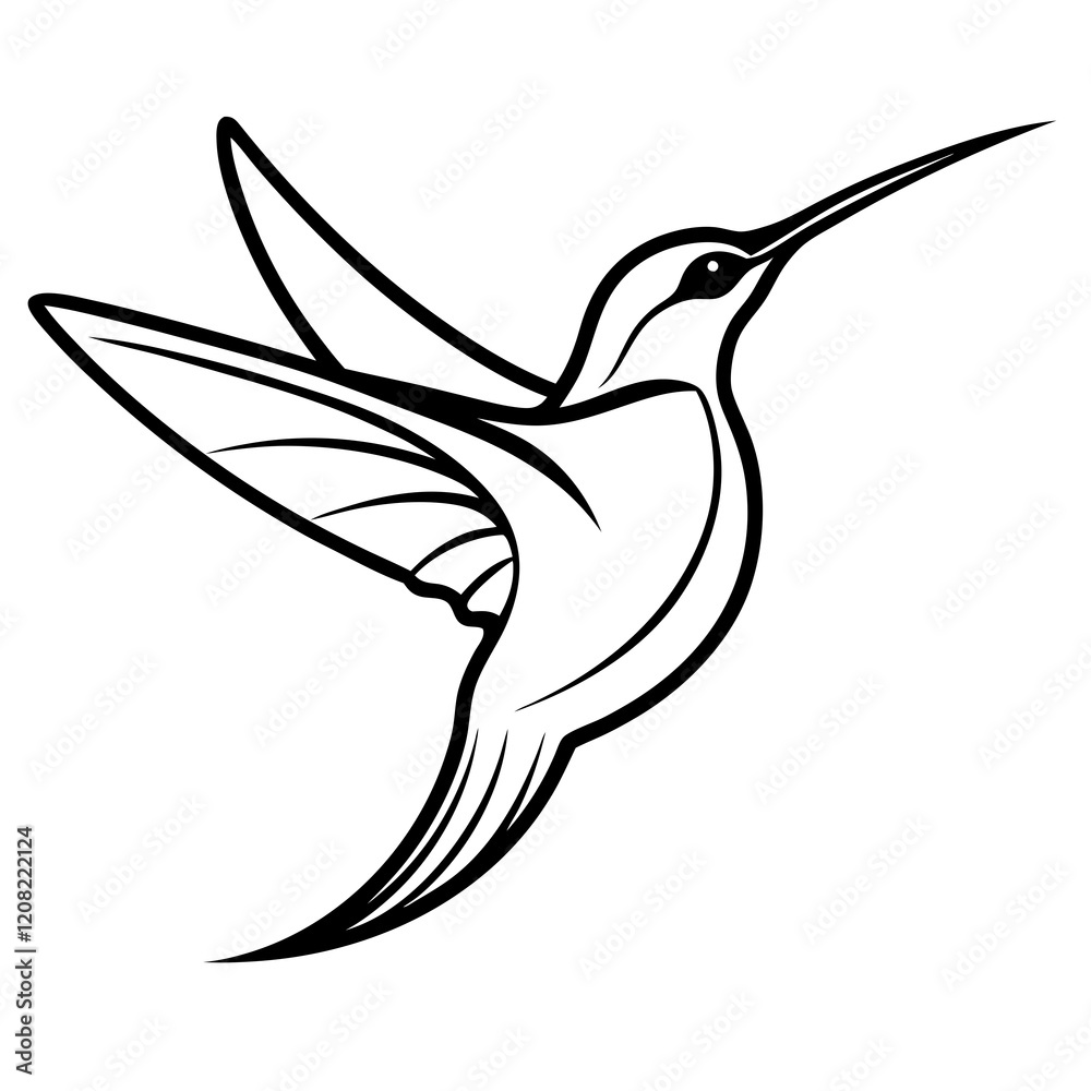 Fototapeta premium illustration of a bird