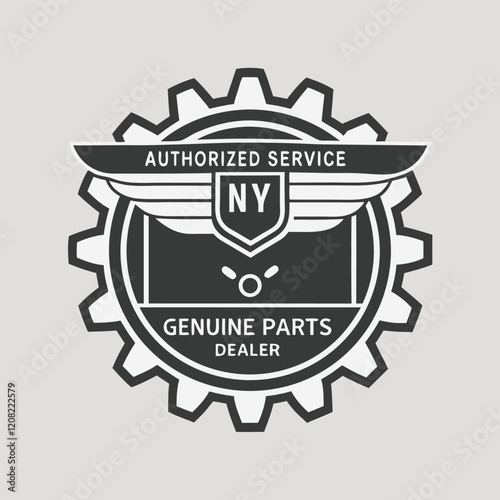 Authenticated New York Authorized Service Genuine Parts Dealer Logo