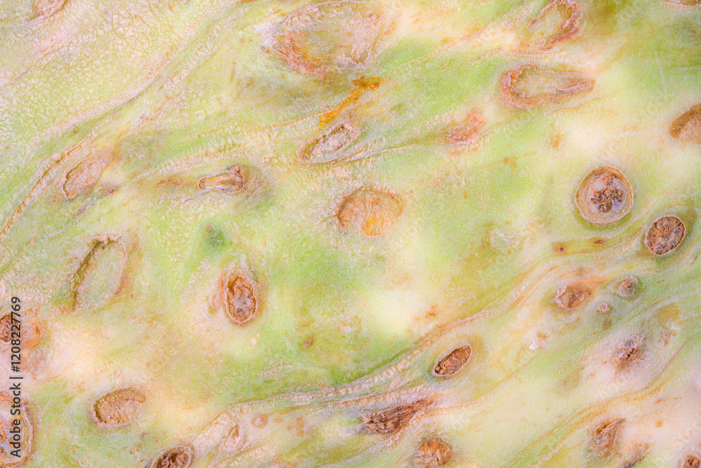 Abstract macro background of a celeriac