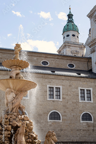 Central Streets of Salzburg, Austria