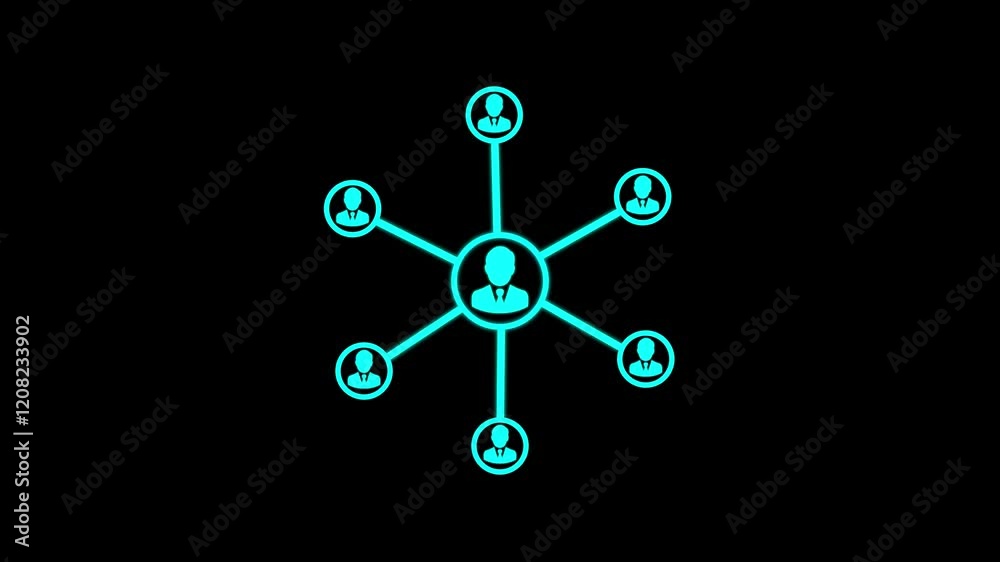 social network icon animation, contacts concept animation. Social people connecting people with wire. social network icon animation, contacts concept animation. Social people connecting people with wire.