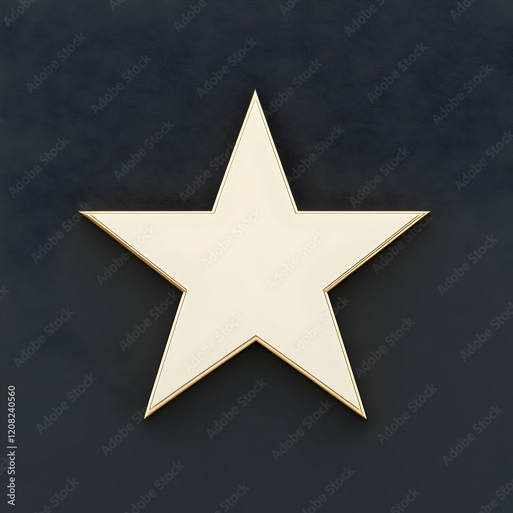 Fototapeta premium Gold Star 3D Render