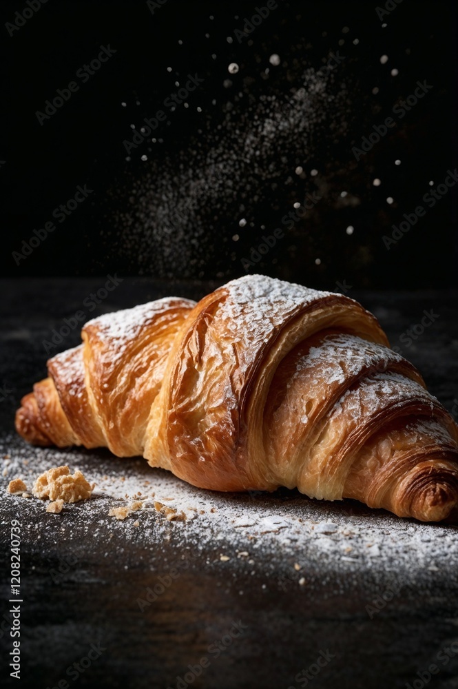 fresh croissant on a table fresh croissant on a table