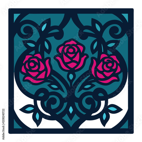 Ornate Vector Design for Decorative Use