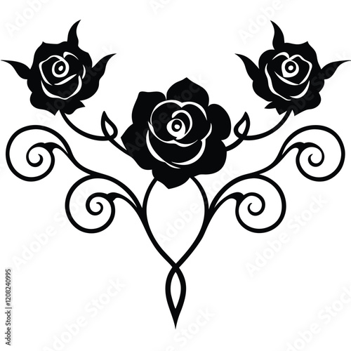 Ornate Vector Design for Decorative Use