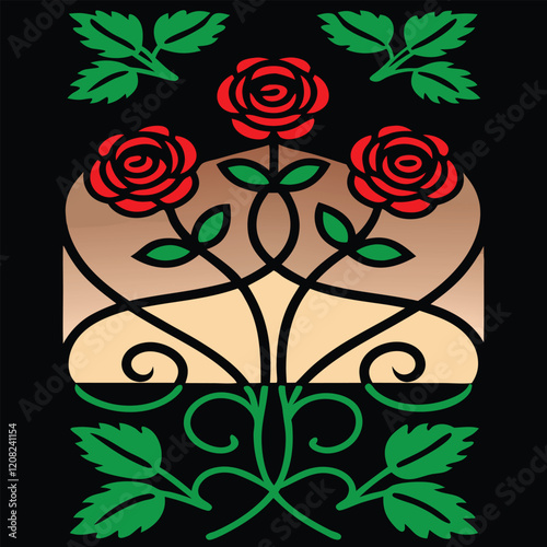 Ornate Vector Design for Decorative Use
