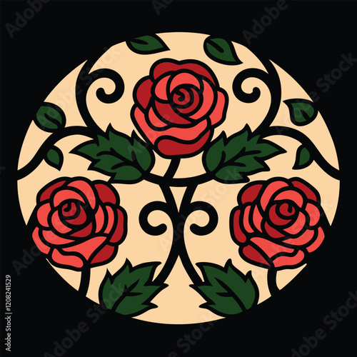 Ornate Vector Design for Decorative Use