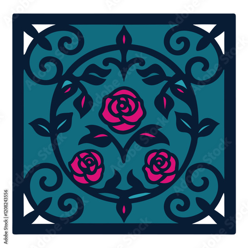 Ornate Vector Design for Decorative Use