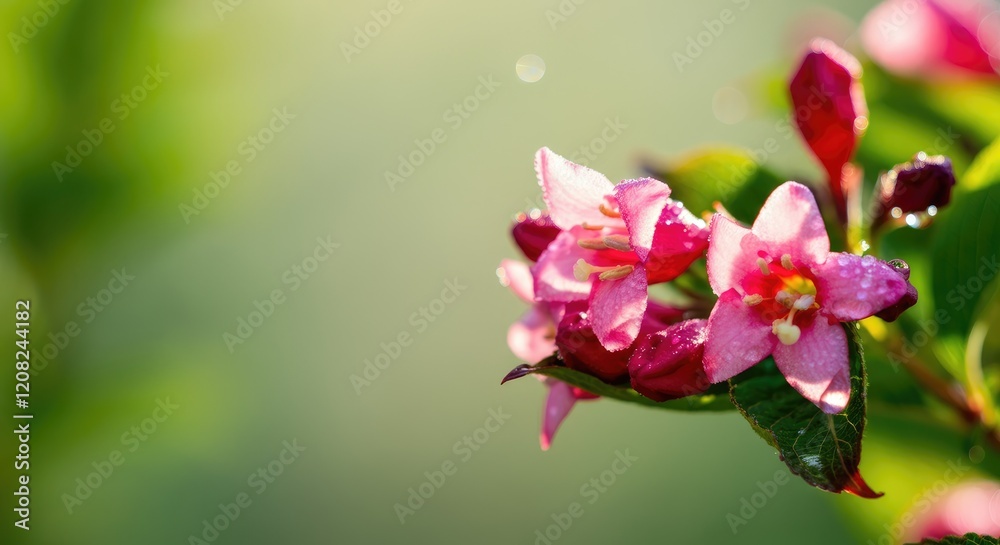 Close-up of pink flowers with bokeh background