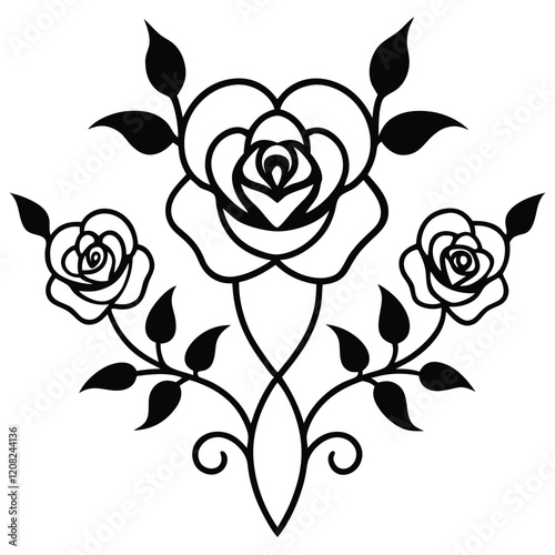 Ornate Vector Design for Decorative Use