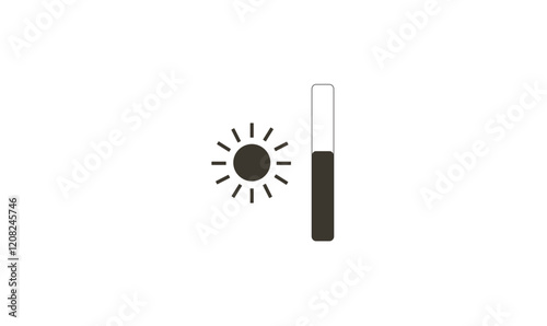 Brightness adjustment icon design