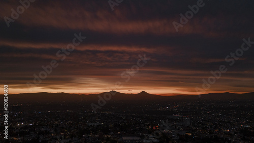 Amanecer en la ciudad de mexico