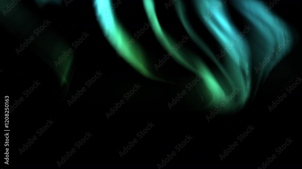 Aurora Animation Green Loop