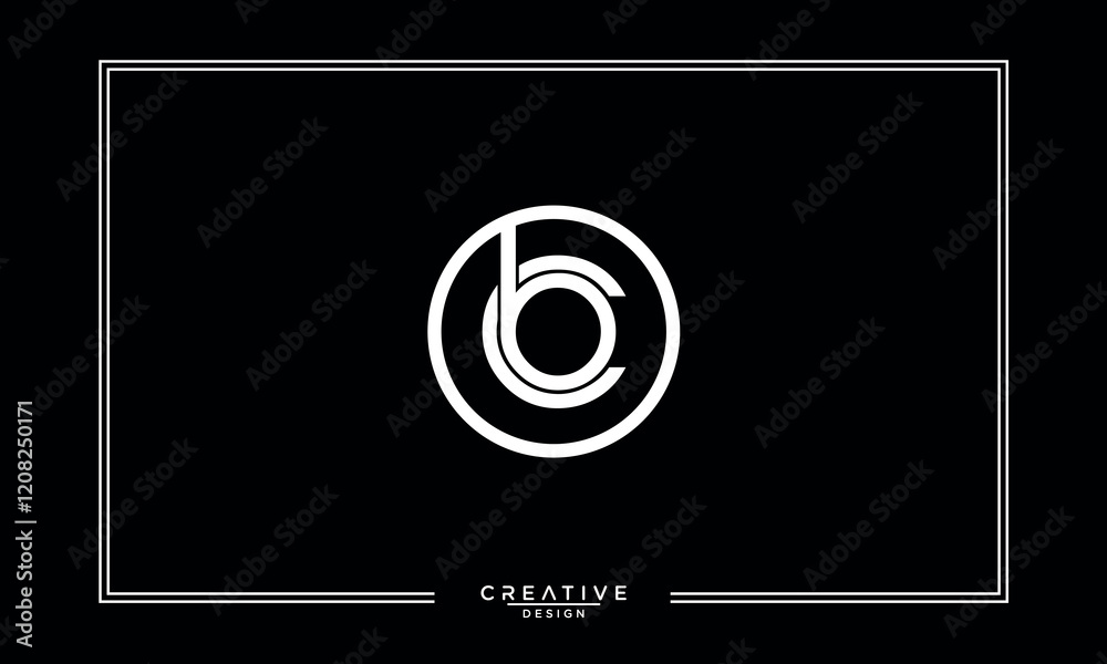CB, BC, C, B, Abstract Letters Logo Monogram CB, BC, C, B, Abstract Letters Logo Monogram