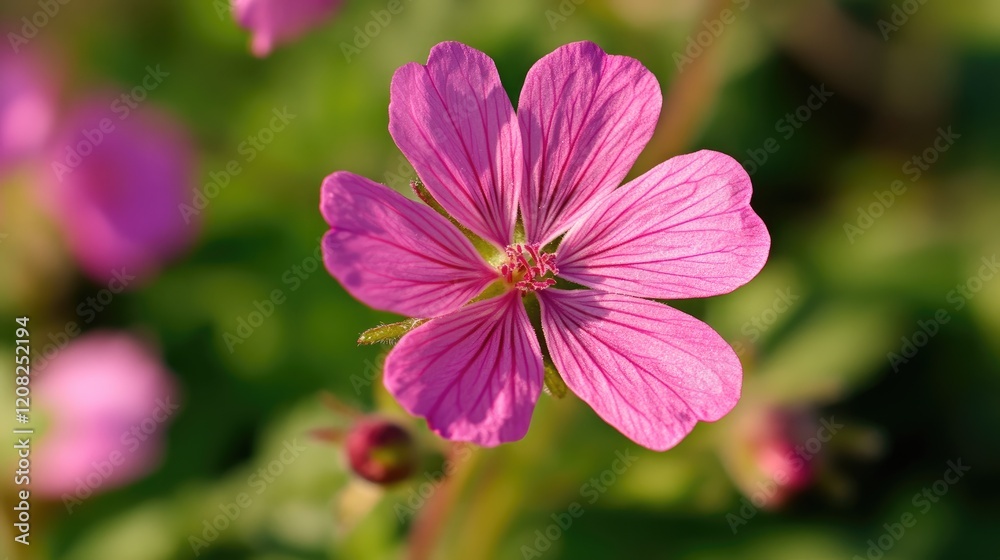 Delicate pink flower macro with intricate petal details showcasing nature's beauty in vibrant color against a soft green background. Delicate pink flower macro with intricate petal details showcasing nature's beauty in vibrant color against a soft green background.