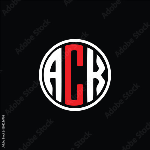 ACK letter logo creative design with vector graphic, ACK unique design