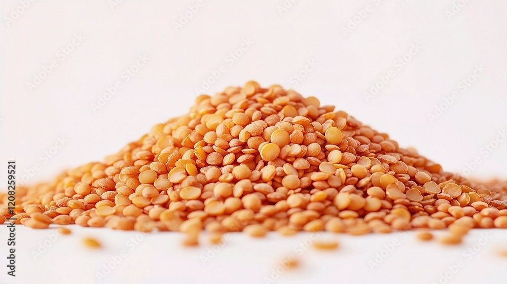 Isolated Pile of Lentils with Detailed Texture on Transparent Background Isolated Pile of Lentils with Detailed Texture on Transparent Background
