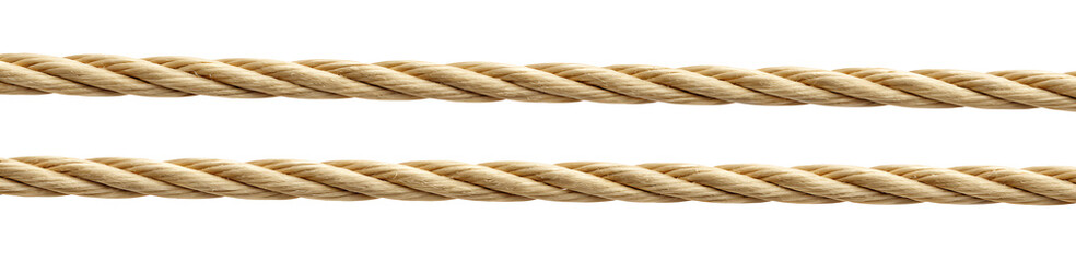 A rope isolated on white background as transparent PNG.AI GENERATED	
