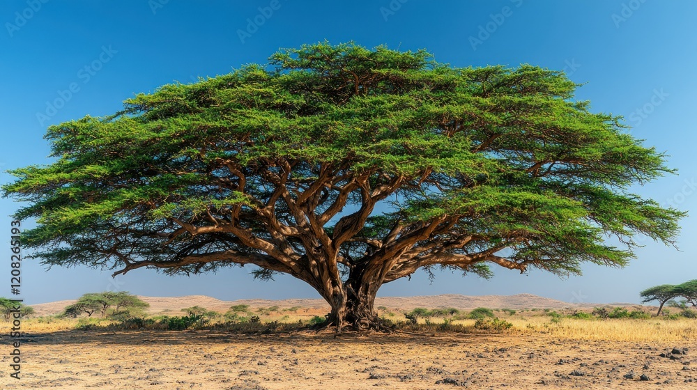 Majestic Acacia Tree in African Savanna Majestic Acacia Tree in African Savanna