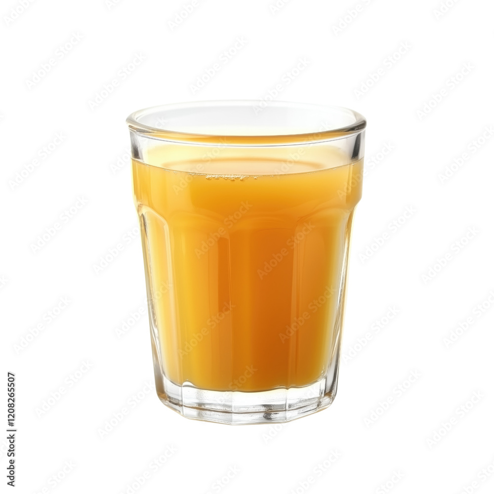 glass with orange juice isolated on white or transparent background glass with orange juice isolated on white or transparent background
