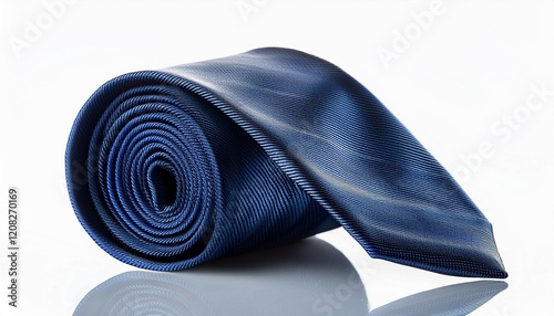 blue tie isolated on white background