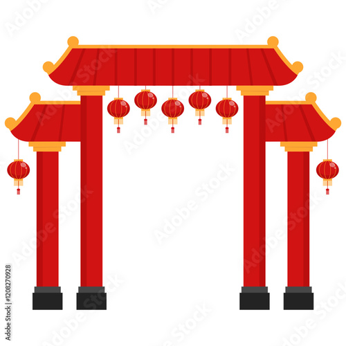 Traditional chinese archway