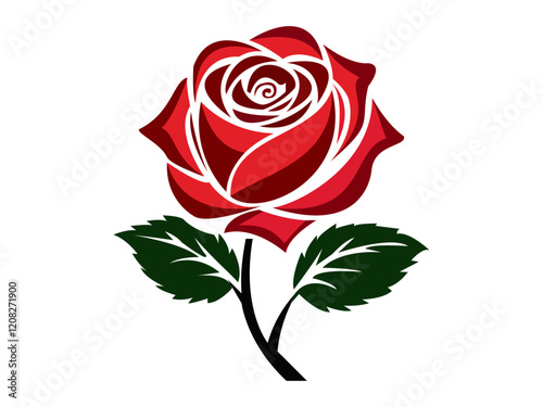 Ross Flowers vector art illustration.   roses isolated on white transparent background. a Ros vetch leaves vector silhouette artwork illustration.
