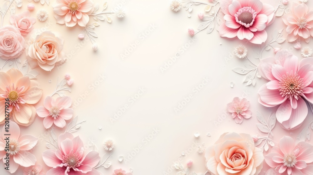 An abstract floral pattern with soft pastel flowers, creating a dreamy and delicate design that embodies a contemporary art style with a light, airy feel. An abstract floral pattern with soft pastel flowers, creating a dreamy and delicate design that embodies a contemporary art style with a light, airy feel.