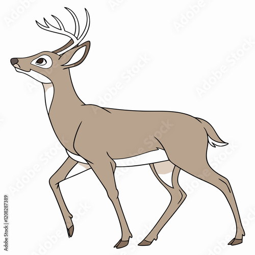 deer cartoon isolated