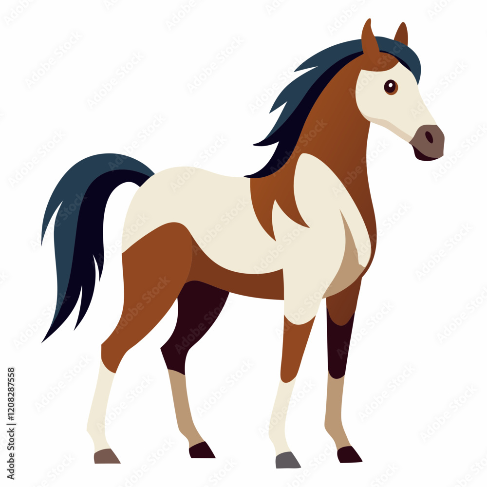 horse isolated on white horse isolated on white