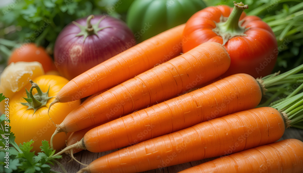 Vegetables and carrots on a transparent background Vegetables and carrots on a transparent background