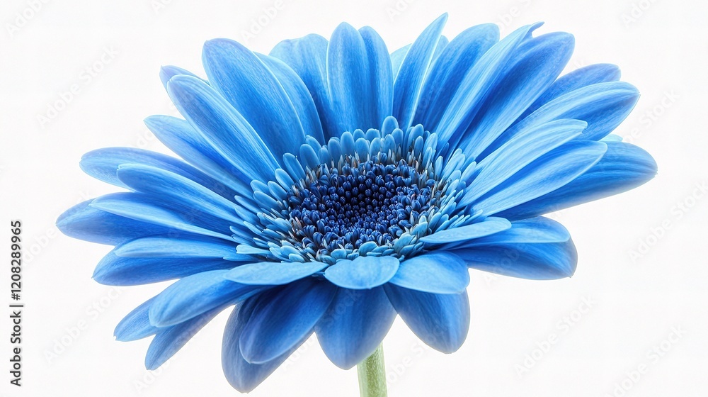 Obraz premium Isolated Blue Flower on White Background in High Resolution