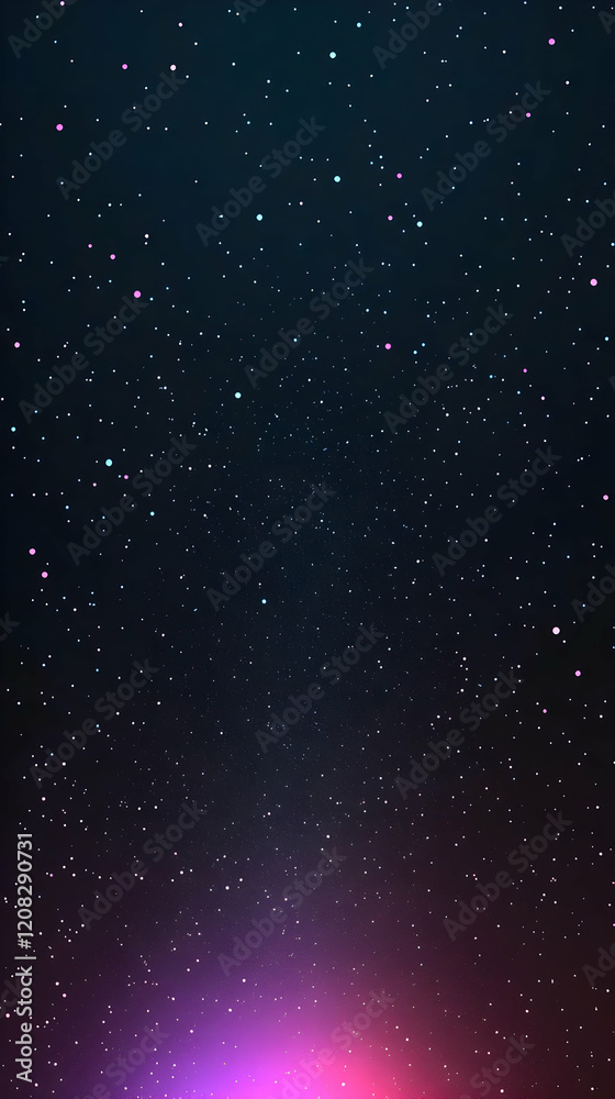 Fototapeta premium Abstract Night Sky Background Illustration